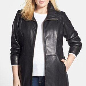 Ellen Tracy Black Leather Jacket